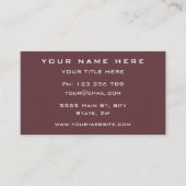 Concevez votre propre modèle de carte de visite pe (Devant)