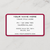Concevez votre propre modèle de carte de visite pr (Dos)