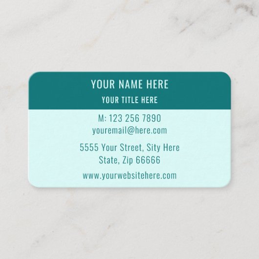 Concevez votre propre modèle de carte de visite Tu (Devant)