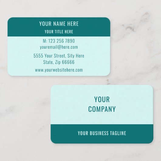 Concevez votre propre modèle de carte de visite Tu (Devant / Derrière)