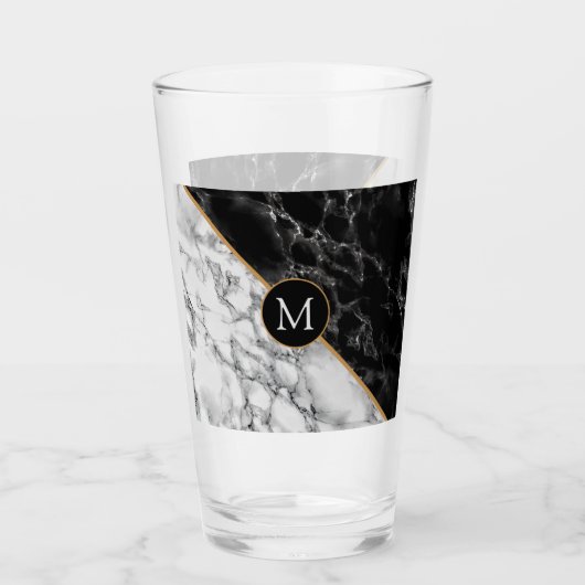 Concevez votre propre monogramme - verre personnal (Devant)