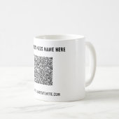 Concevez Votre Propre Mug de Café avec Code QR Tex (Devant droit)