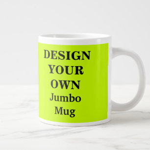 Concevez votre propre Mug Jumbo - Jaune Fluorescen