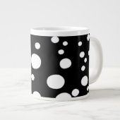 Concevez votre propre Mug Jumbo - Zones Noires et (Devant droit)