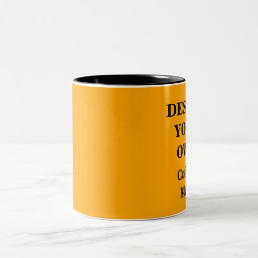Concevez votre propre Mug - Orange (Centre)