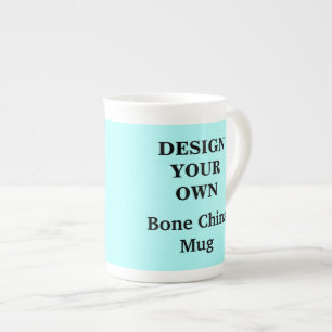 Concevez votre propre os chinois Mug - Bleu clair