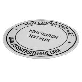 Concevez Votre Propre Planche à Découper avec Text (Coin)