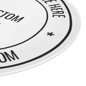 Concevez Votre Propre Planche à Découper avec Text (Coin)