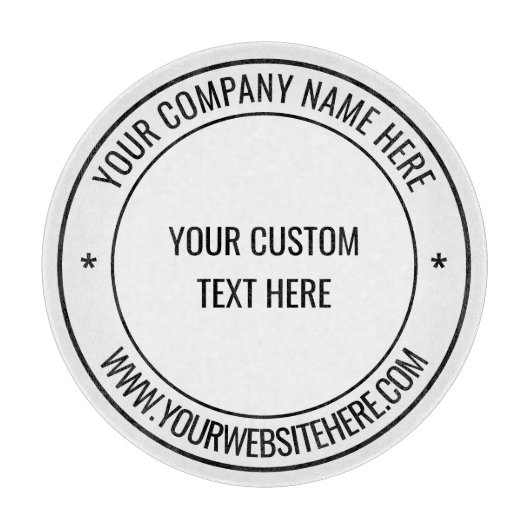 Concevez Votre Propre Planche à Découper avec Text (Devant)