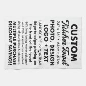 Concevez votre propre serviette de cuisine personn (Horizontal)