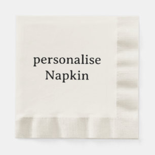 Concevez votre propre serviette en papier écru per