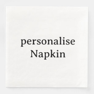 Concevez votre propre serviette en papier personna