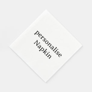 Concevez votre propre serviette en papier personna