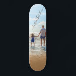 Concevez votre propre Skateboard photo personnalis<br><div class="desc">Skateboards photos et textes personnalisés - Unique votre propre design - Personnalisé Famille / amis ou Skateboard Cadeau personnel - Ajouter votre texte et votre photo - Redimensionnez et déplacez des éléments avec l'outil de personnalisation ! Choisissez les polices / taille / couleur ! Bonne chance - Soyez heureux :)...</div>