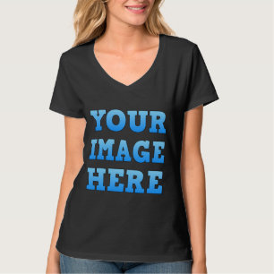 Concevez votre propre T-shirt féminin à col V