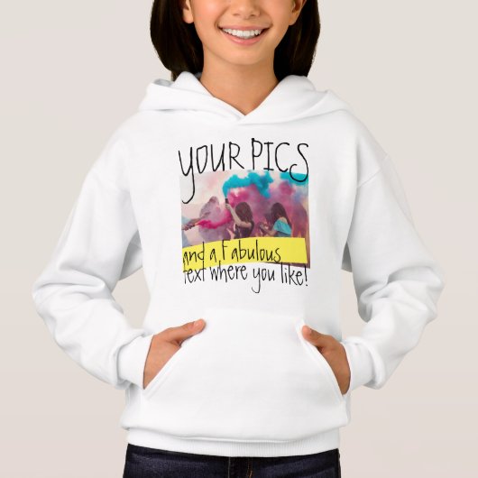 Concevez votre Sweatshirt ! Enfants photo personna (Devant)