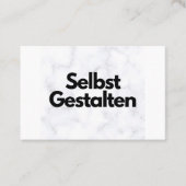 Concevoir des cartes de visite individuelles - mod (Devant)