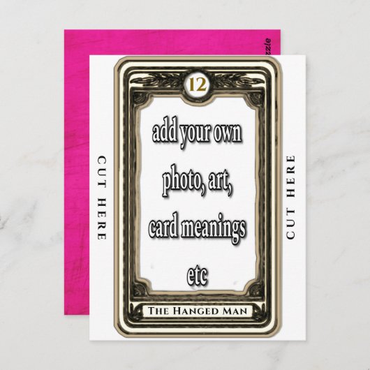 Concevoir La Carte De Tarot Homme Poignée (Devant / Derrière)