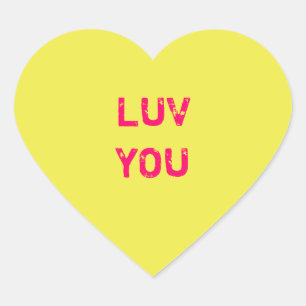 Concevoir un Sticker Coeur Conversation Jaune