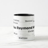 concevoir une jolie tasse avec votre propre nom de (Centre)