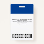 concevoir votre propre badge d'identification (Dos)