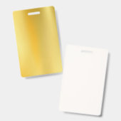 concevoir votre propre badge Gold (Front & Back)