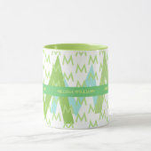 concevoir votre propre Mug avec des tons verts nom (Centre)