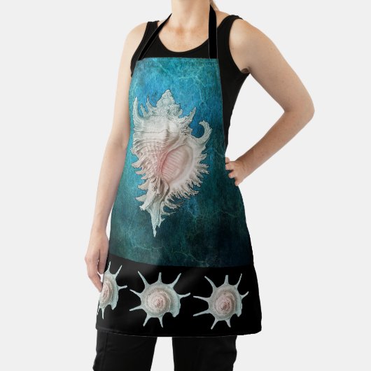 Conch en spiraalvormige schaal schort (Insitu)