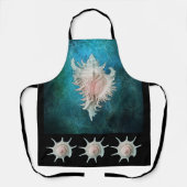 Conch en spiraalvormige schaal schort (Voorkant)