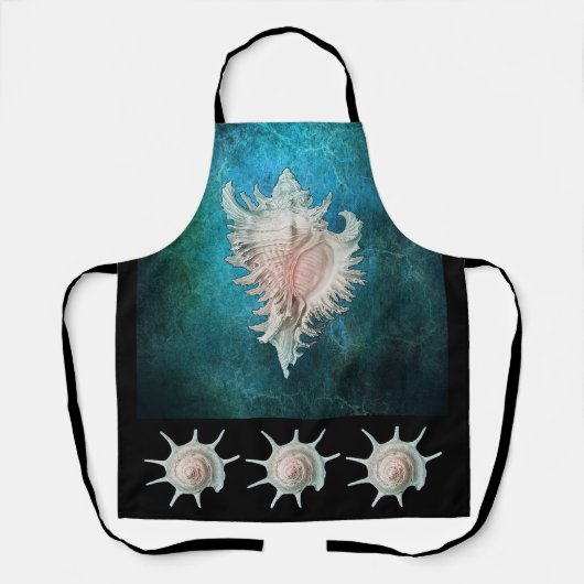 Conch en spiraalvormige schaal schort (Voorkant)