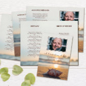 Conch on Beach Celebration of Life Funeral Program