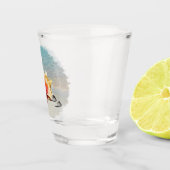 Conch on the Beach Ceramic Tile Desk Organizer Shot Glas (Rechts)