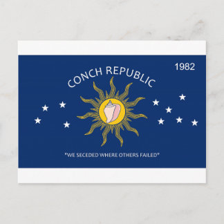 Conch Republic Flag Briefkaart