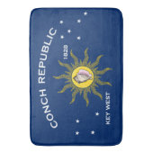 Conch Republic Flag Key West Florida Badmat (Voorkant Verticaal)