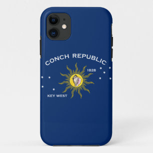 Conch Republic Flag Key West Florida iPhone 11 Hoesje