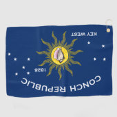 Conch Republic Flag Key West Florida Golfhanddoek (Horizontaal)