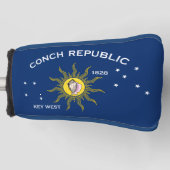 Conch Republic Flag Key West Florida Golfheadcover (Voorkant)