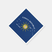 Conch Republic Flag Key West Florida Servet (Hoek)