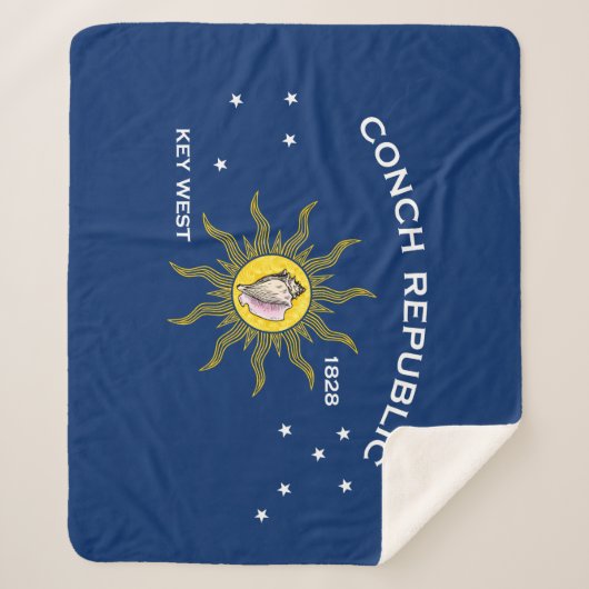 Conch Republic Flag Key West Florida Sherpa Deken (Voorkant)