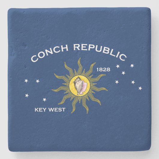 Conch Republic Flag Key West Florida Stenen Onderzetter (Voorkant)