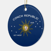 Conch Republic Key West Keramisch Ornament (Links)