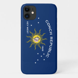 Conch Republiek Vlag Key West Florida iPhone 11 Hoesje