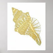 Conch Seashell Folie Afdrukken (Voorkant)