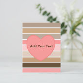 Conch Seashell-kleuren Briefkaart (Staand voorkant)