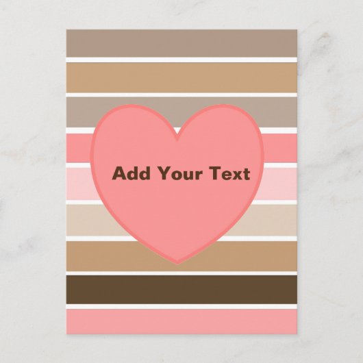 Conch Seashell-kleuren Briefkaart (Voorkant)