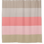 Conch Seashell-kleuren Douchegordijn (Voorkant)