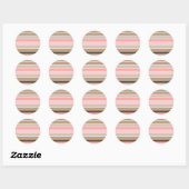Conch Seashell-kleuren Ronde Sticker (Vel)