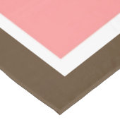 Conch Seashell-kleurenblokken Tafelkleed (Gekanteld)