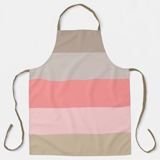 Conch Seashell Stripe kleuren Schort (Voorkant)