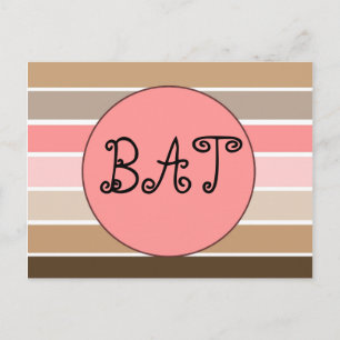 Conch Seashell Stripes Briefkaart